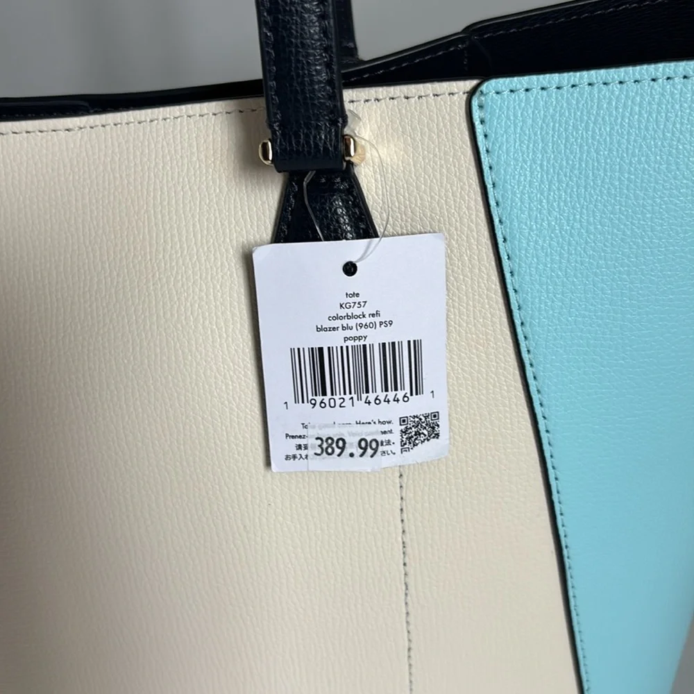 🆕 KATE SPADE | Large Poppy Colorblock Tote - Picture 11 of 16